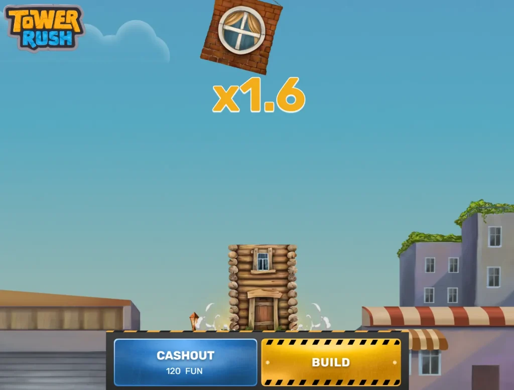 Tower Rush – vysoký násobiteľ